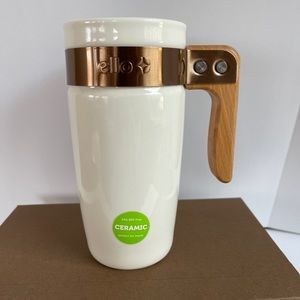 SALE! Ello Fulton Ceramic Travel Mug w Lid 16 oz